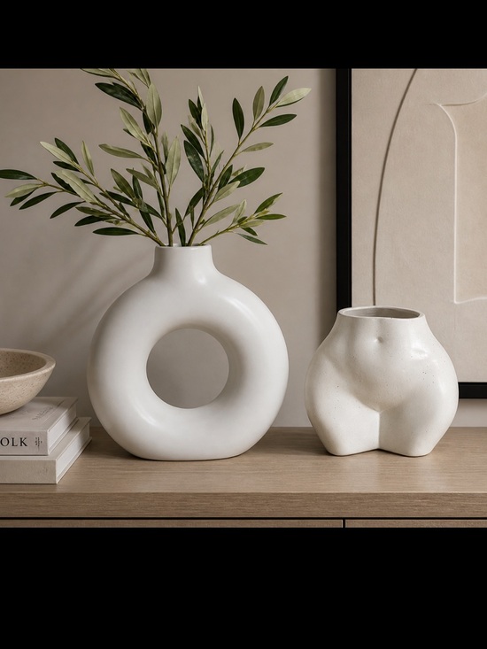 Other - White vases/decor